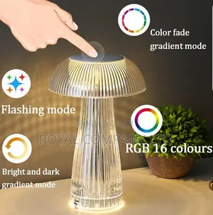 Bedside Crystal Lamp With Remote and Sensor Touch