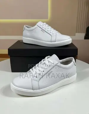 Original Off-White Ecco Soft Casual Premium Leather Sneakers
