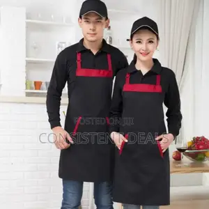 Canvas Cooking Chef Kitchen Aprons With Pockets