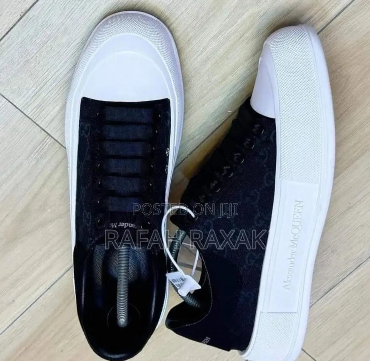 Black/White Alexander McQueen X Gucci Low Casual Sneakers