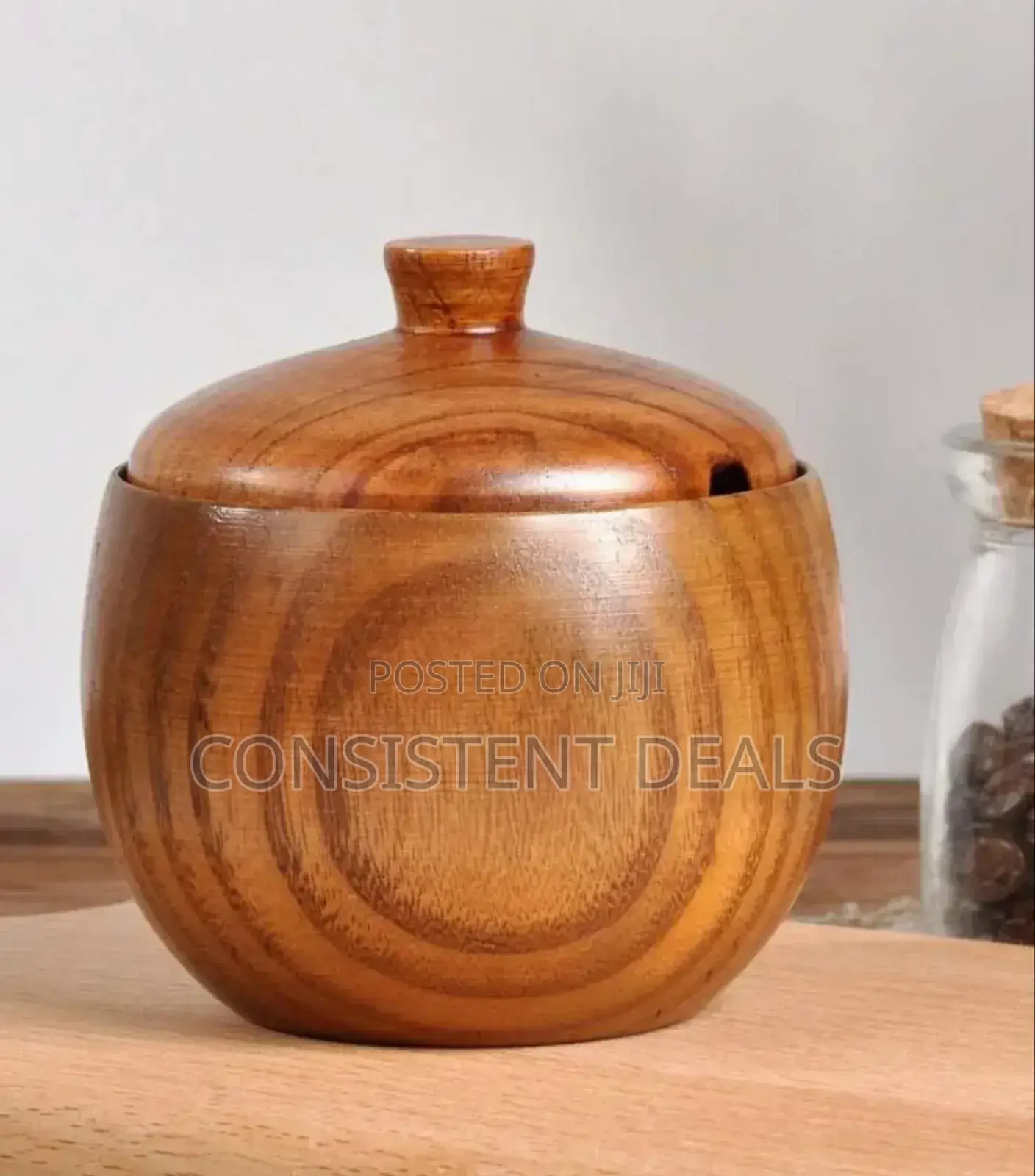 Wooden Soup Bowl