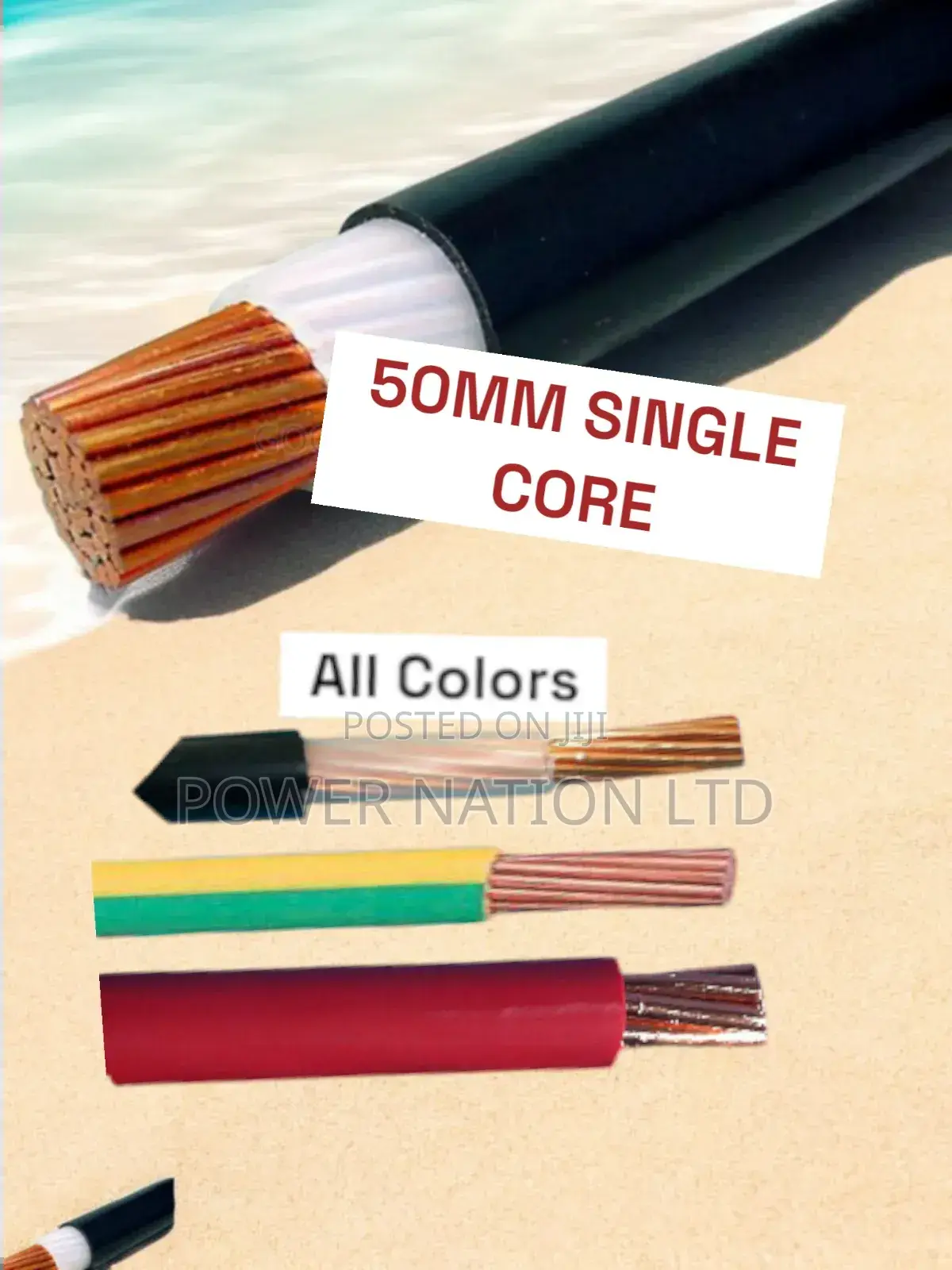 50mm Single Core Cable Pure Copper