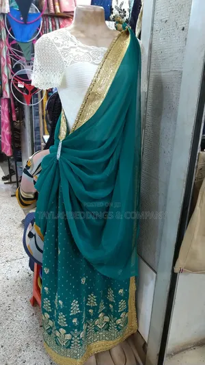 Traditional Dark Green Gold Mushanana