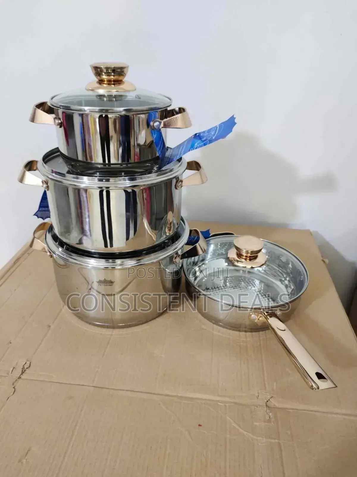 4pcs Stainless Steel Cookware Set