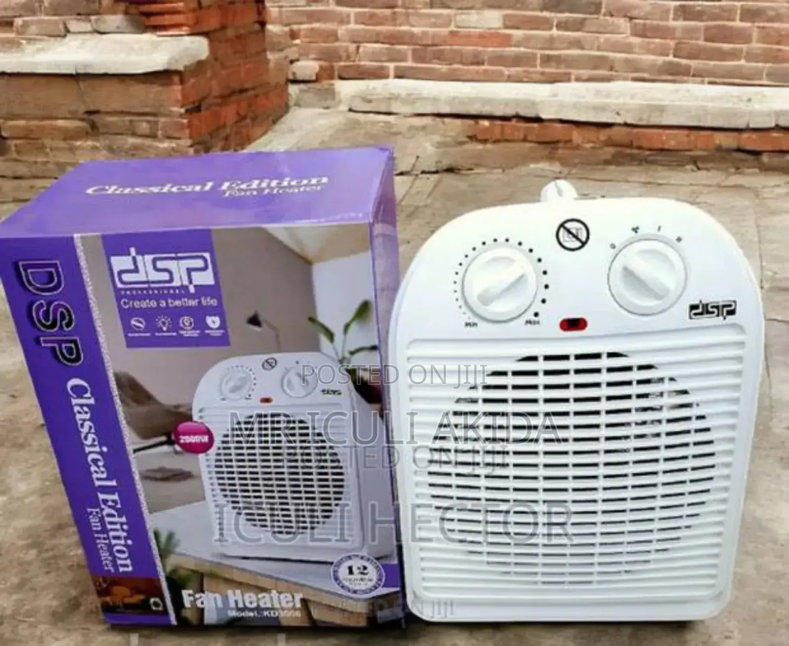 DSP 2000w Portable Ceramic Electric Fan Heater