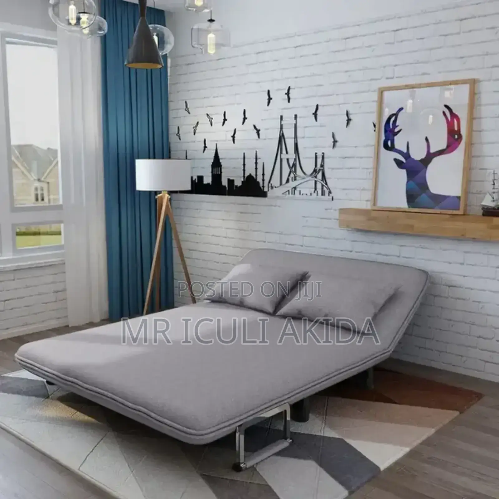 Multi-State Switching Home/Office Folding Bed 2seater Chair