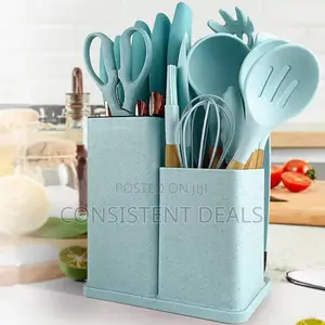 19pcs Silicone Kitchen Cutlery Set