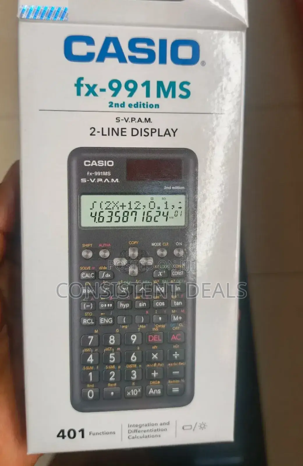 Casio Fx-991ms Scientific Calculator 2nd Edition