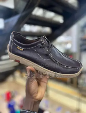 New Men’S Leather Clarks Casual Moccasins in Stock
