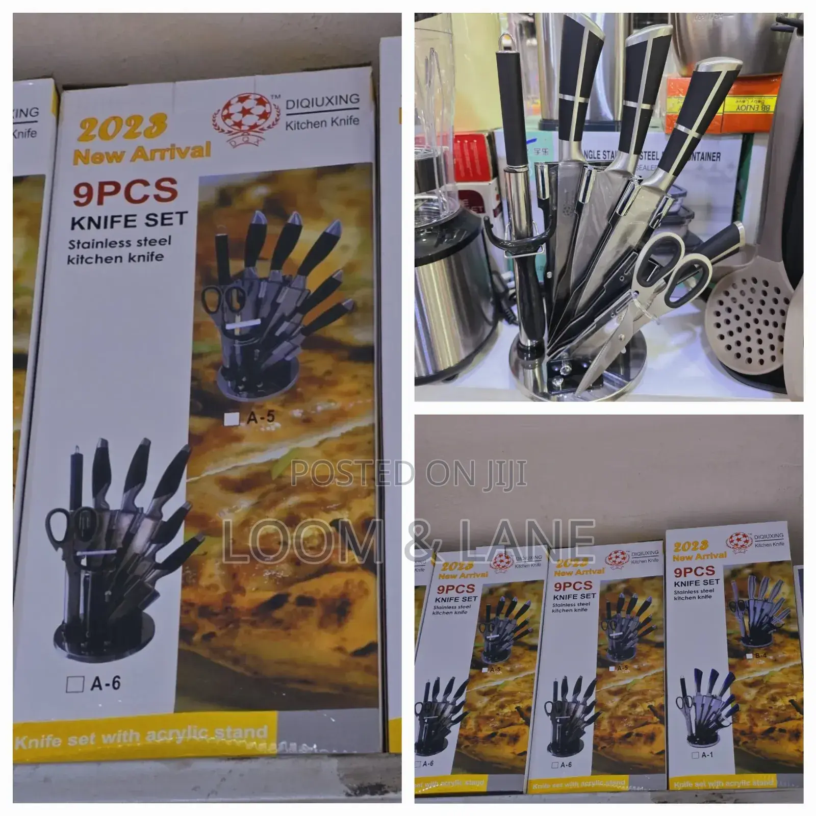 9pcs Stainless Steel Knife Set
