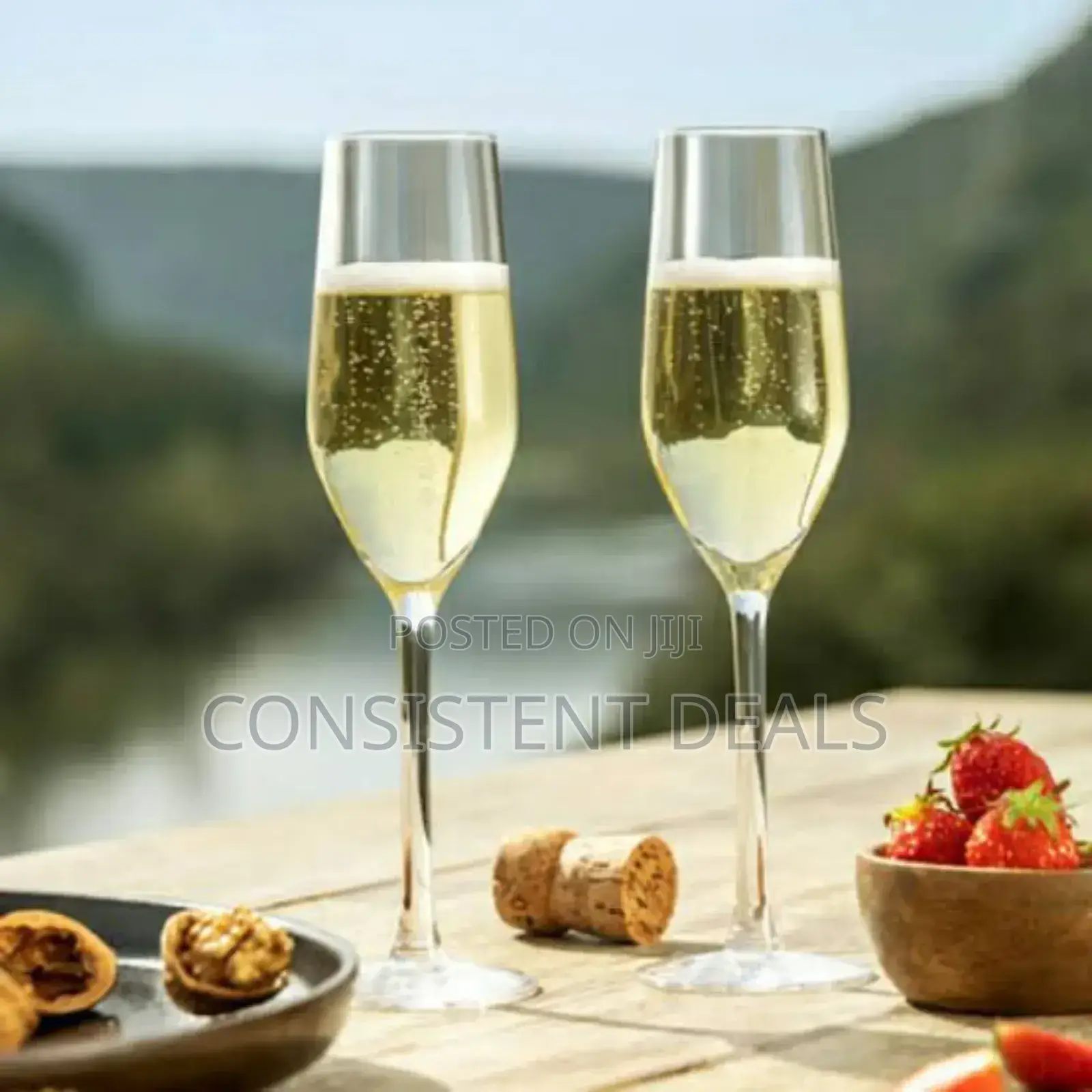 Slim Stem Champagne Glasses