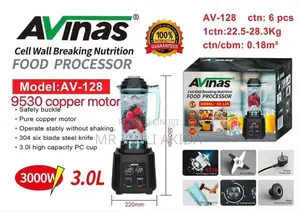 Avinas Cell Wall Breaking Nutrient Food Processor 3L Blender