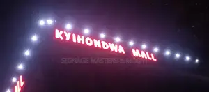 Red 3D Lit Mall Signage