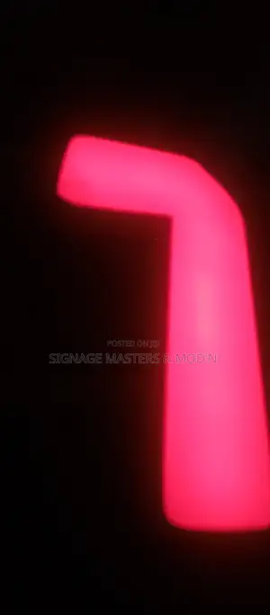 Red 3D Lit Mall Signage