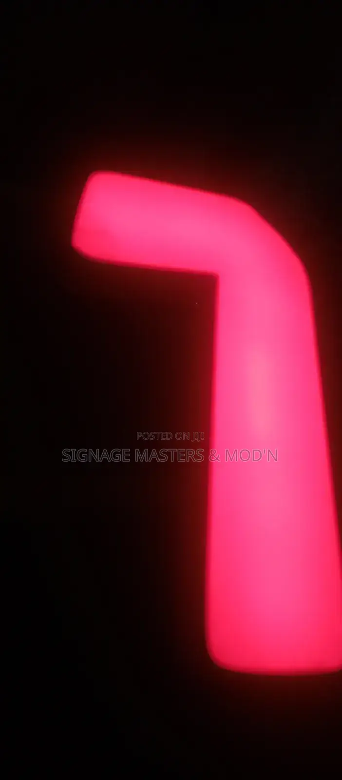 Red 3D Lit Mall Signage