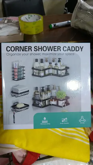 Corner Shower Caddy,Adhesive Stainlesssteel Shower Organizer