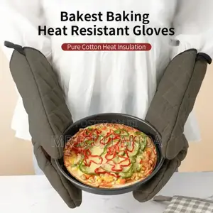 Bakest Baking Oven Mitt Cotton Lining Heat Resistant Gloves