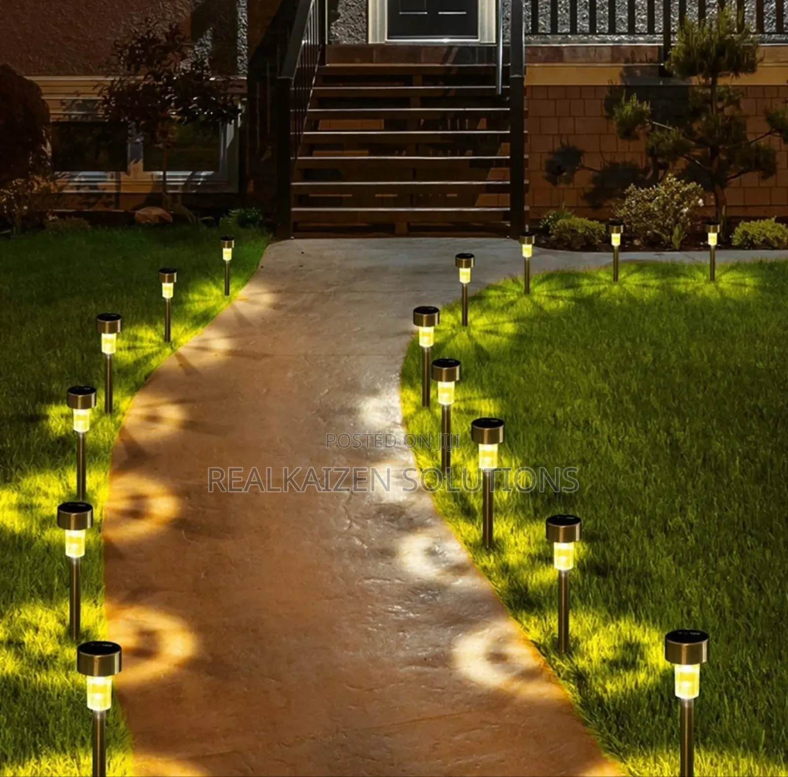 STAKE LIGHT Waterproof Stainless Steel Solar Garden Light