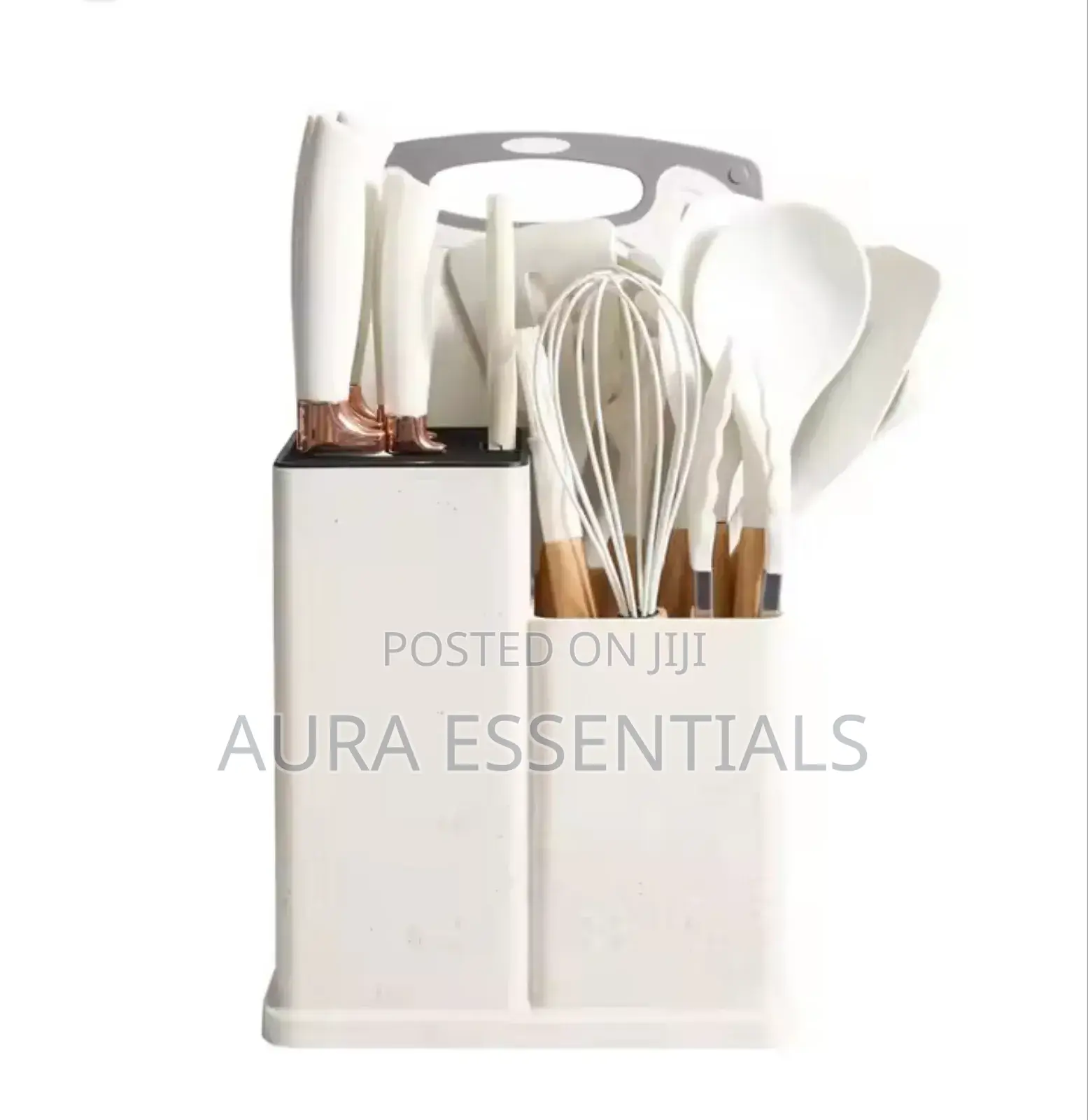 19pcs Kitchen Cooking Utensils and Knife Set