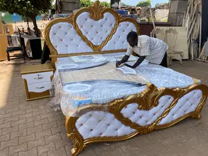 Solid Gold King Bed