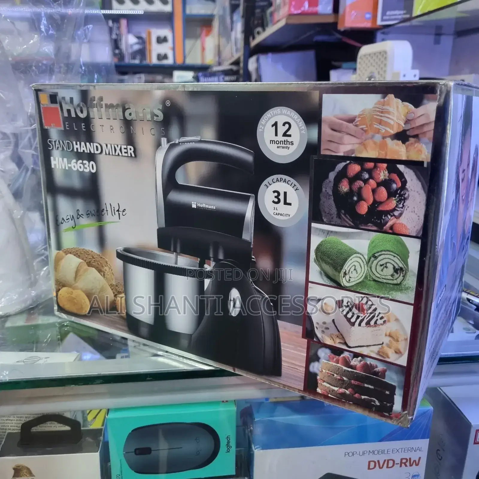 3L Hoffman Electric Stand Hand Mixer