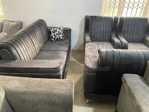 Modern Gray 7 Seater Sofa Set