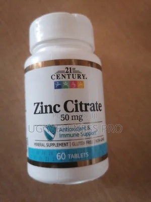 21st Century, Zinc Citrate, 50 Mg, 60 Tablets