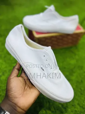 New Mens White Leather Vans in Stock
