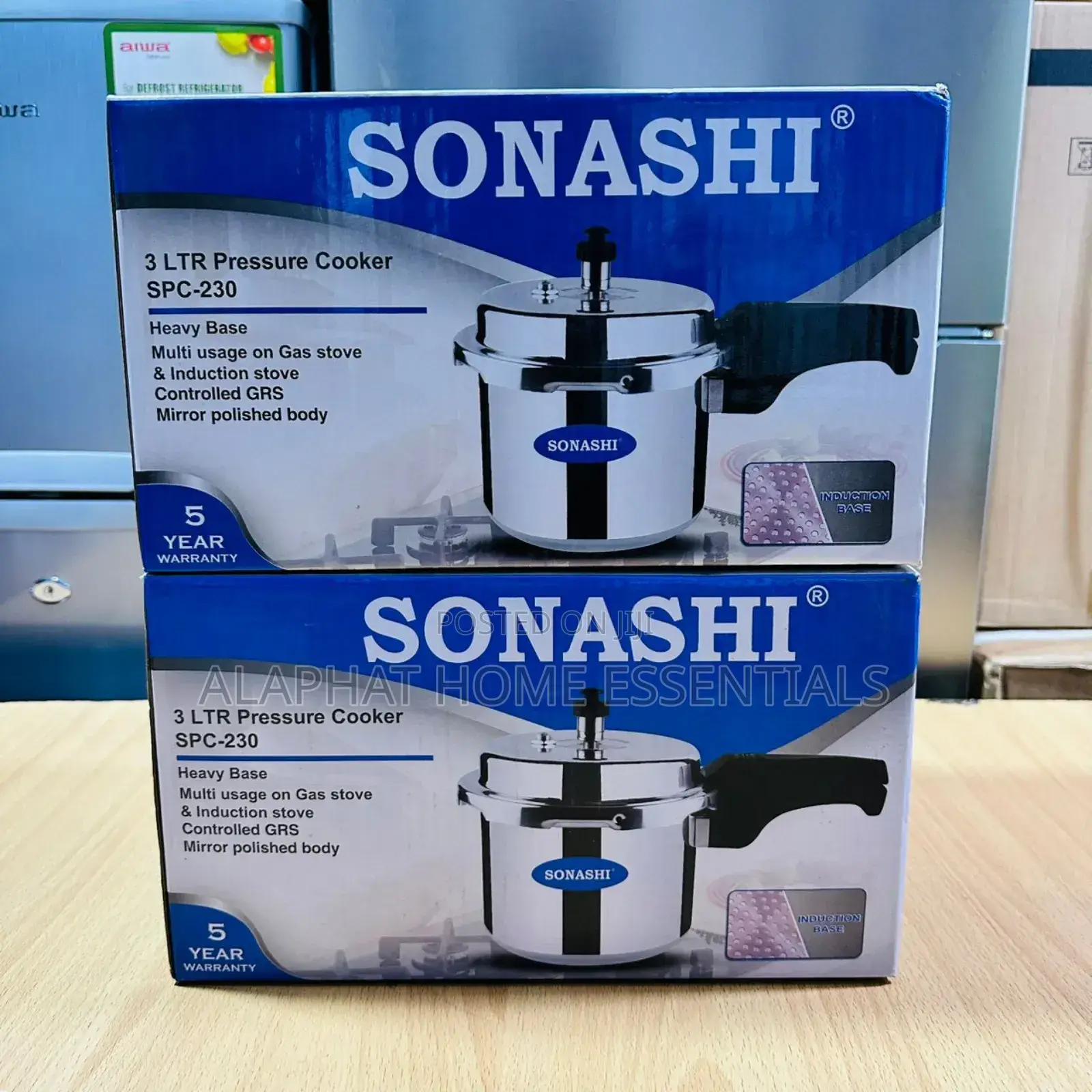 Sonashi 3 Litre Manual Pressure Cooker