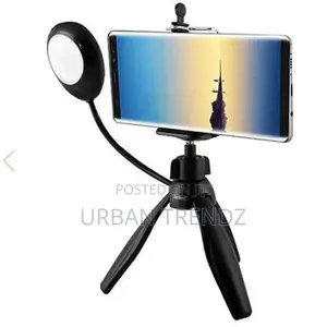 Selfie Lamp Tripod 360 Rotation, Black