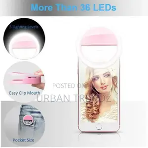 Selfie Ring Lights - Pink and Whit