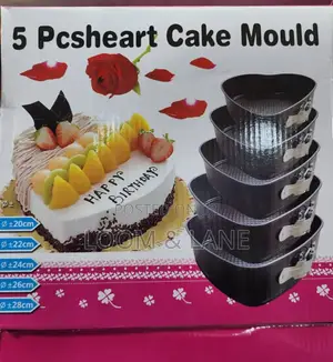 5pcs Heart Cake Mould