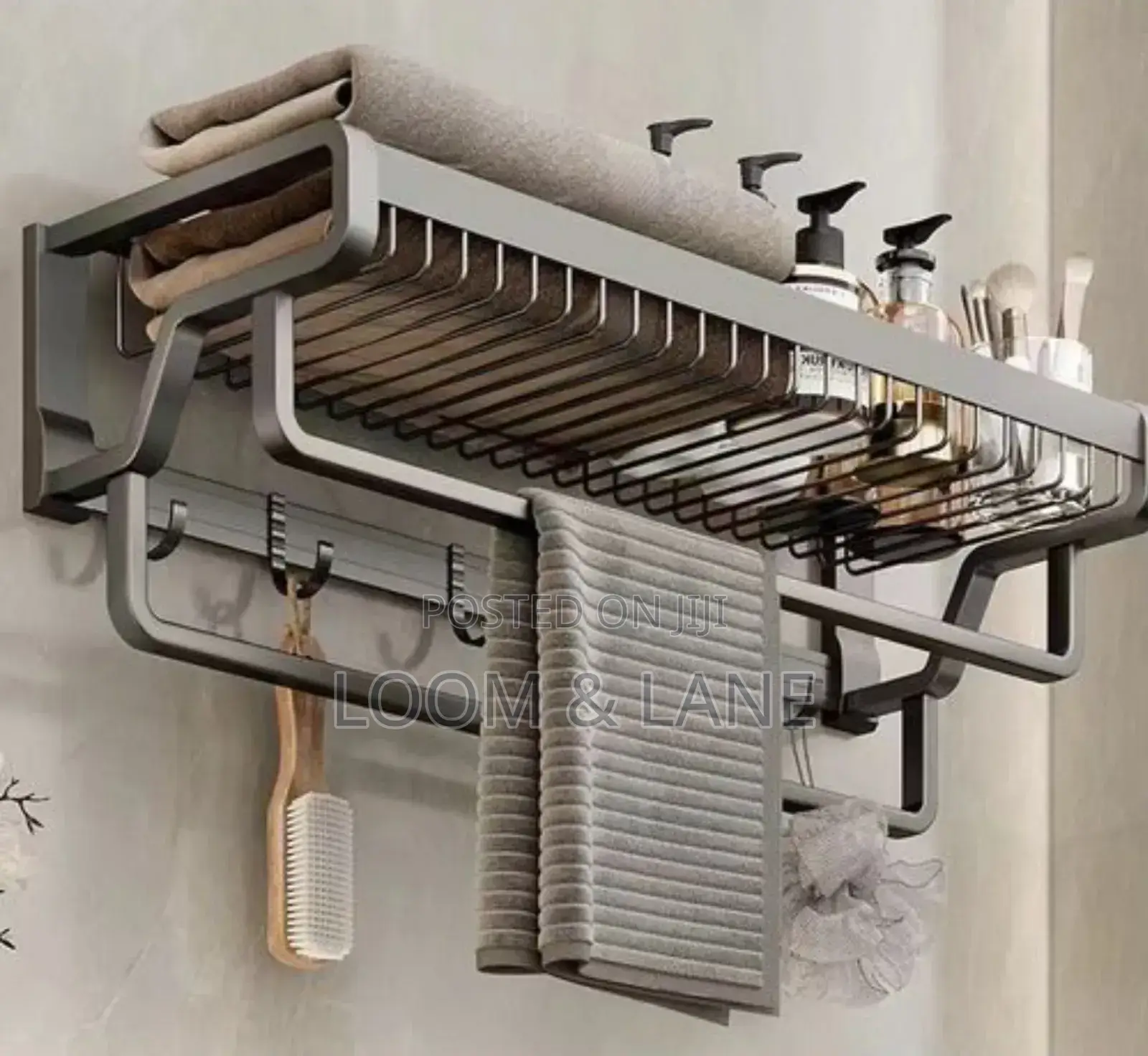 Wall Mounted Bathroom Towel Rack / Shelves