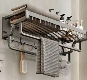 Wall Mounted Bathroom Towel Rack / Shelves