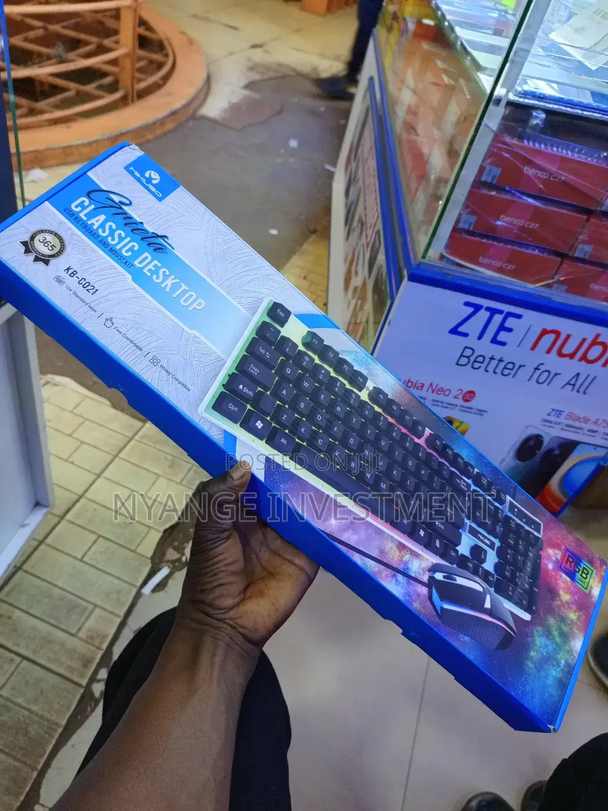 Classic Desktop USB Keyboard and Mouse Kit.