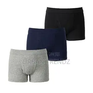New Virgin 3 Pack of Men's Cotton Boxer Briefs - Multicolour