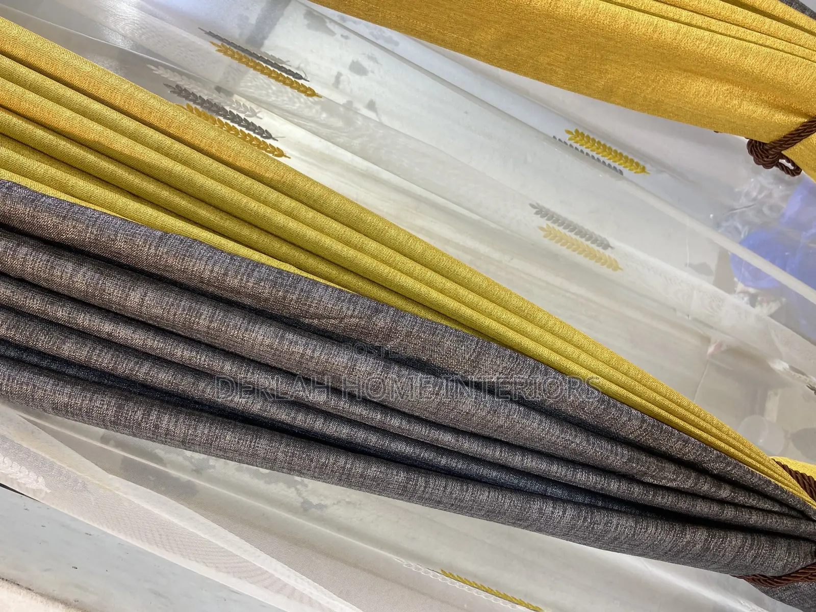 Quality Curtains in Blue Per Complete Meter