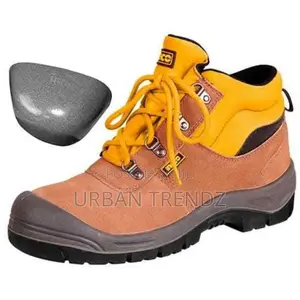 INGCO Safety Boots ( Size 39-46 ) - Brown / Grey / Black