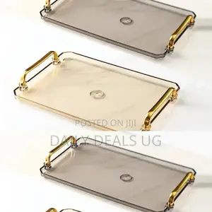 Metallic Mirror Tray