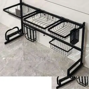 Metallic Over the Sink Rack