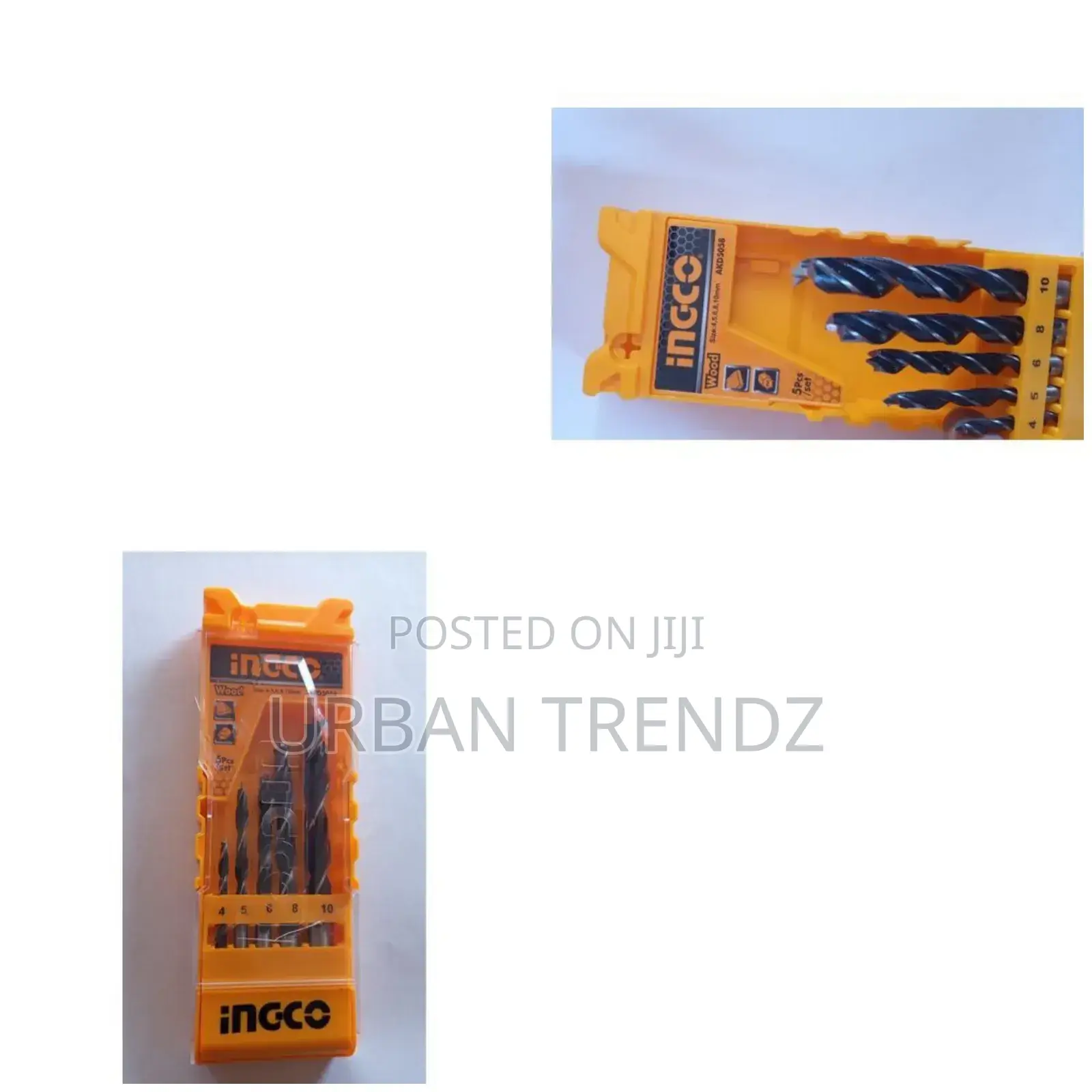 INGCO Wood Drill Nails Set-Yellow
