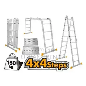 INGCO Multi-Purpose Aluminum Ladder (4x4 Steps) HLAD04441