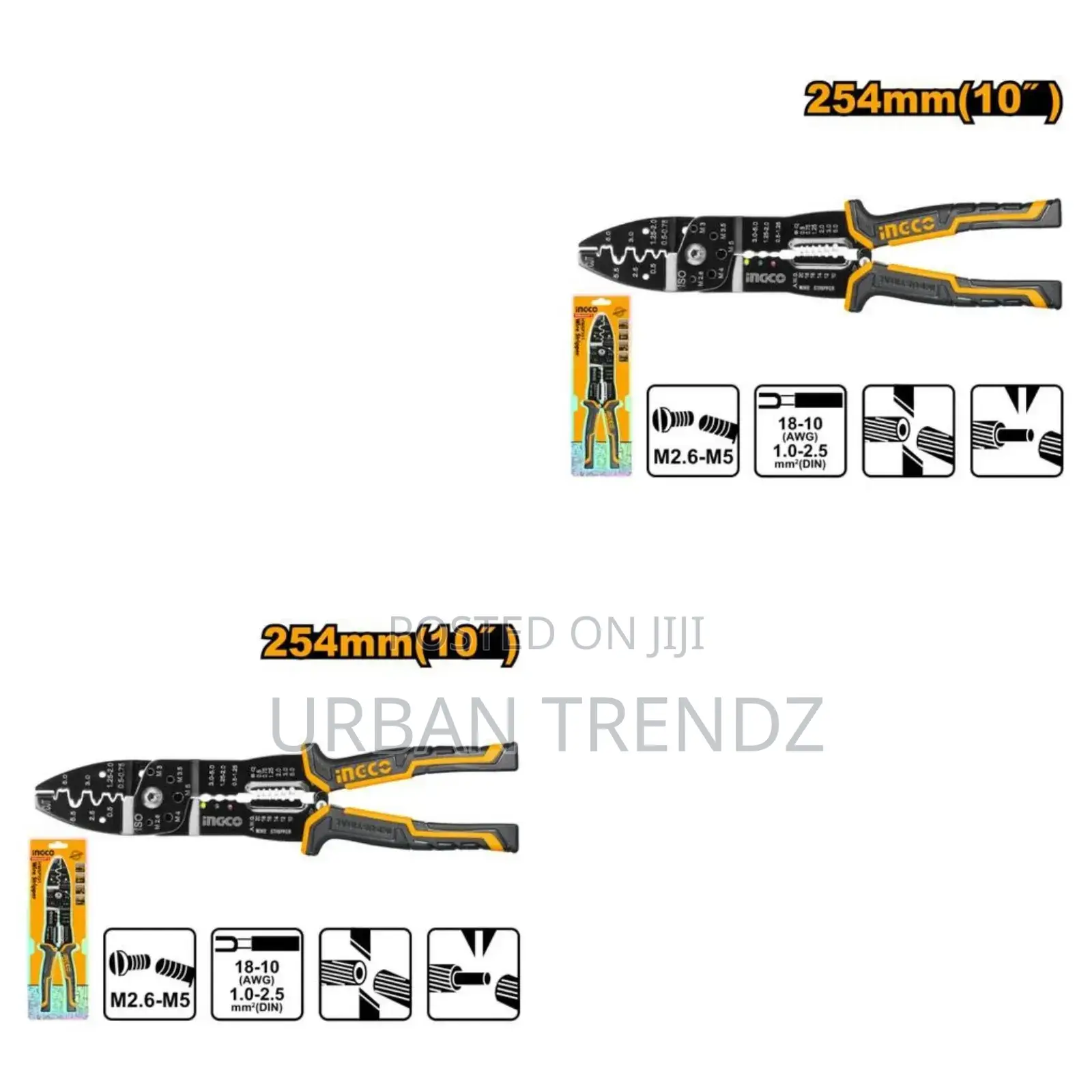 INGCO Wire Stripper – Black, Orange