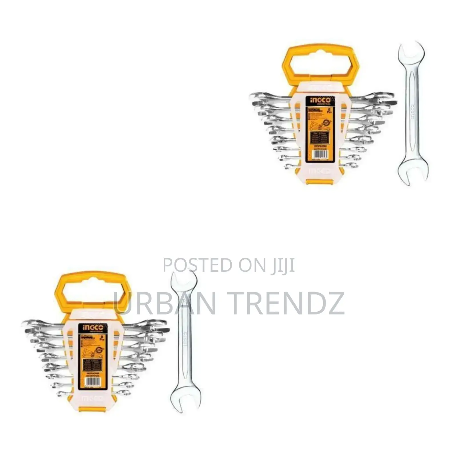 INGCO Double Open End Spanner Set - Silver