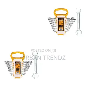 INGCO Double Open End Spanner Set - Silver