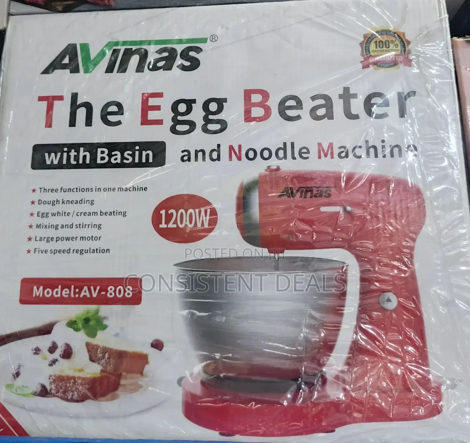 Avina Commercial Heavy Duty Egg Beater Noodle Machine