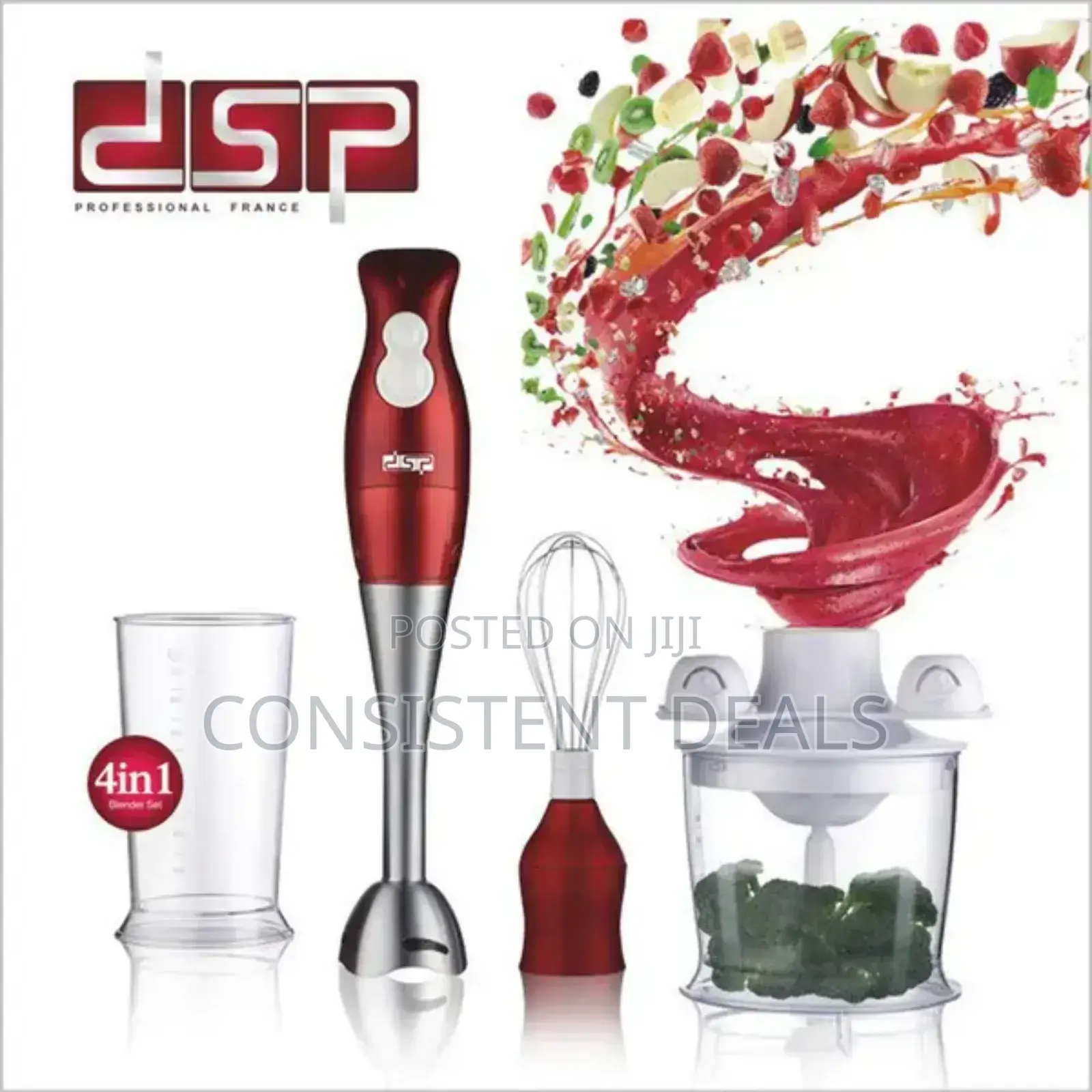 4in1 Immersion Electric Hand Blender