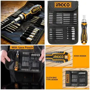 INGCO 26pcs Screwdriver Bits Set, CR-V, With Pouch