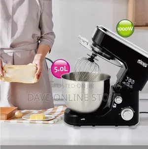 DSP 1000W 5.Litre Electric Stand Mixer, White