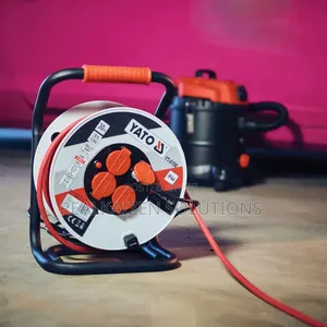 YATO 4-Way 2.5mm 16A Heavy-Duty Cabel Reel With Stand 30m